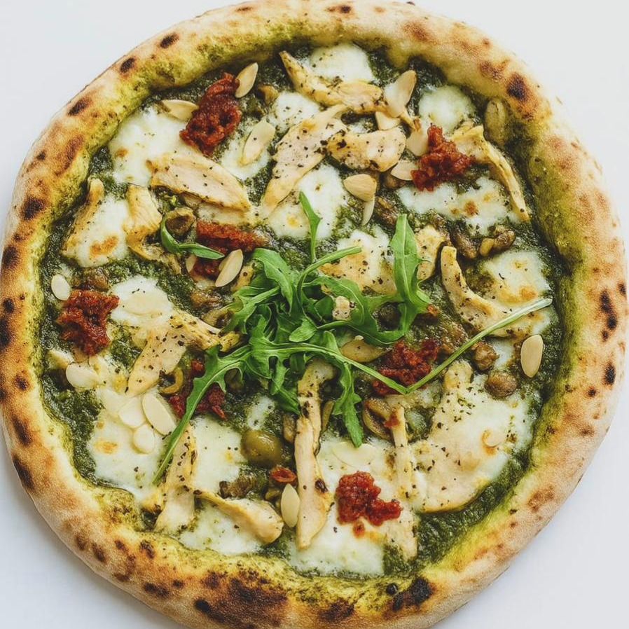 پیتزا چیکن پستو