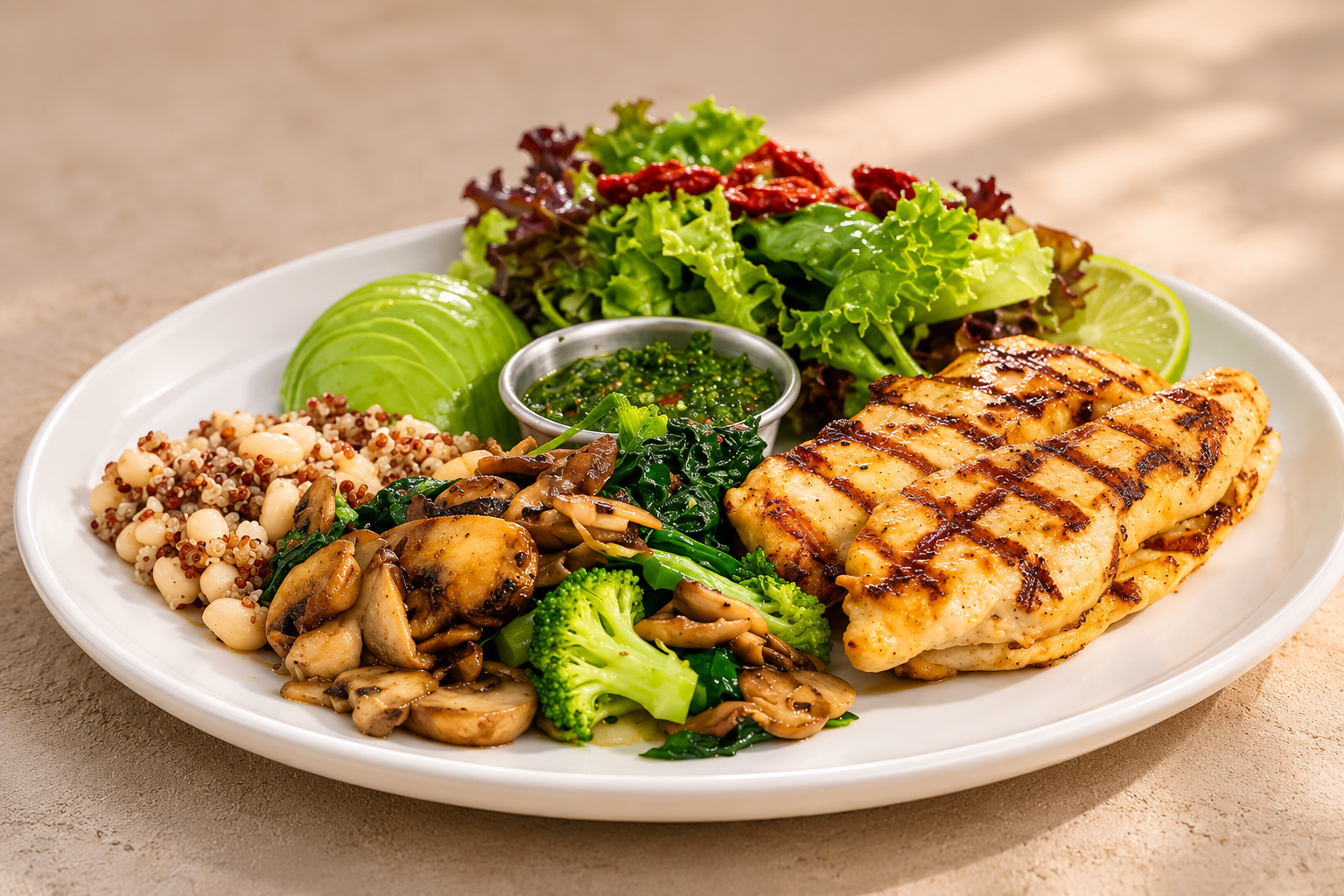 Proteína de frango verde